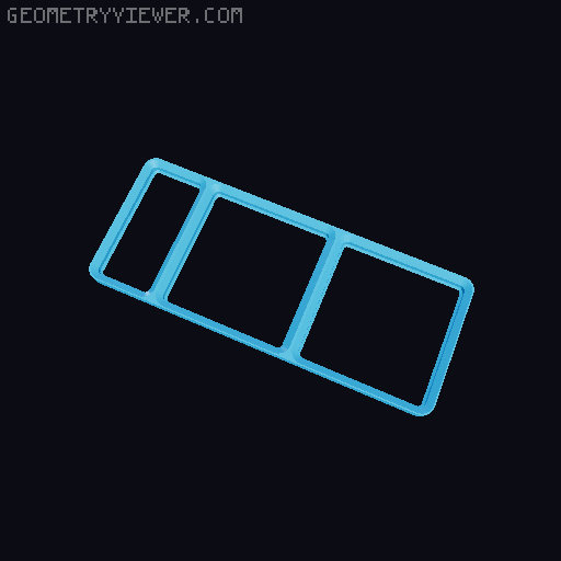 Fractional Gridfinity Expanded 3D model thumbnail