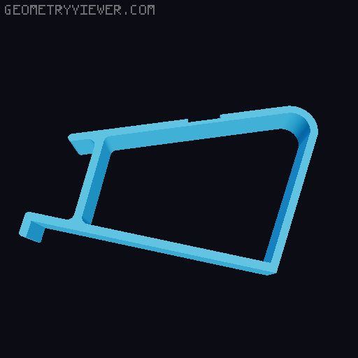 Laptop Stand Mini Compatible 3D model thumbnail