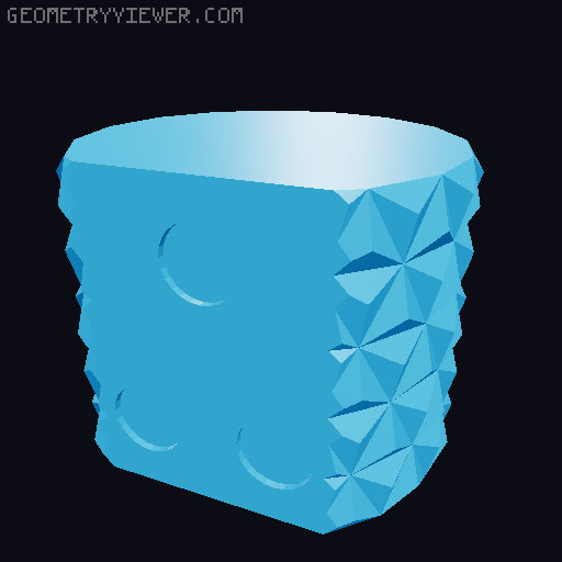 Kaktus mit Blumentopf magnetisch / magnetic plant pot 3D model thumbnail