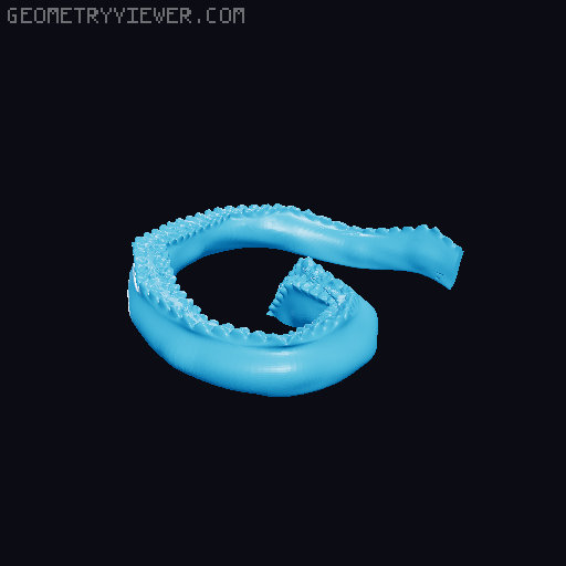 Monstorious snake 3D model thumbnail