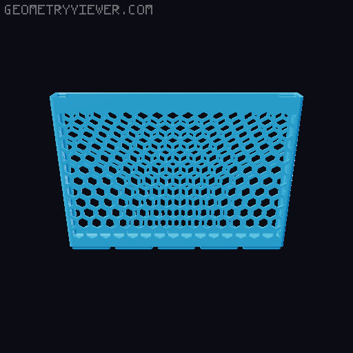 Gridfinity Hex Bins all sizes 3D model thumbnail