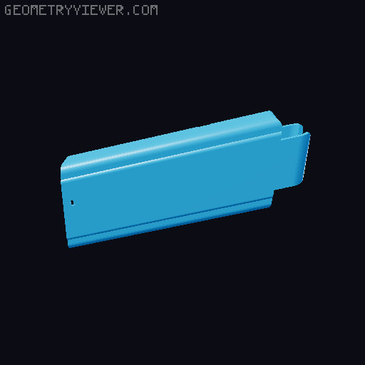 Extended frame plate and custom magazine for Shinkansen Smiley 3D model thumbnail