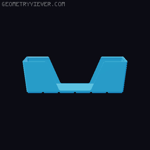 Gridfinity wall cutout collection 3D model thumbnail