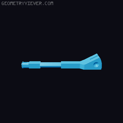 Gearshift Keychain - Keyring Shifter 3D model thumbnail