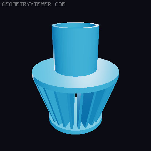 V10 Engine Turbocharged working belt driven Model (printer optimized) 3D model thumbnail