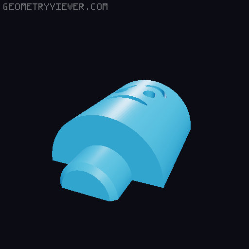 Mini Super Toggly Fidget Button (and more!) 3D model thumbnail