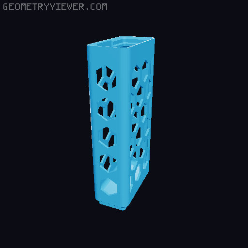 Gridfinity Hex Bins all sizes 3D model thumbnail