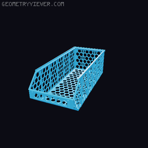 Stackable Baskets 3D model thumbnail