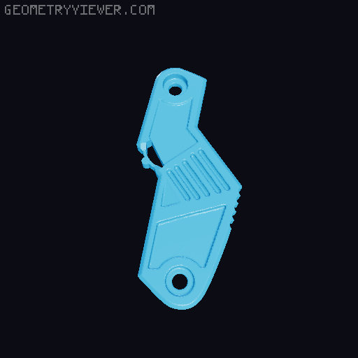 Clicky Foldable Karambit utility knife 3D model thumbnail
