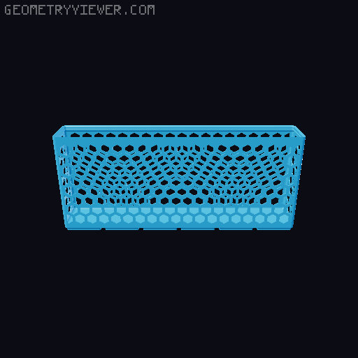Gridfinity Hex Bins all sizes 3D model thumbnail