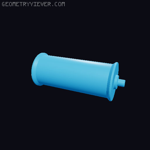 Spool Roller/Holder - Multiple Sizes & Modular Design 3D model thumbnail