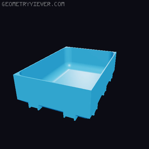 Modular Drawer Organizer Remix 3D model thumbnail
