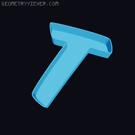 LED Letters Inside bigger Bottom / Buchstaben Innen mit dickerem Untergrund 3D model thumbnail