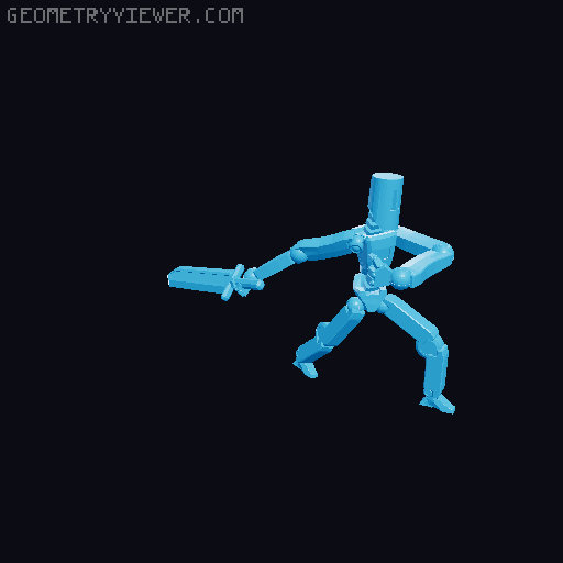robots 3D model thumbnail