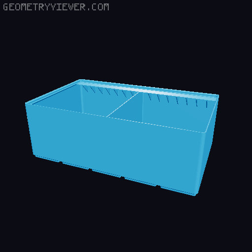 Gridfinity Ultra Light Bins - Divider Label Edition 3D model thumbnail