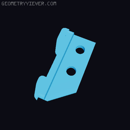 Random Orbital Sander Wall Control Mount 3D model thumbnail
