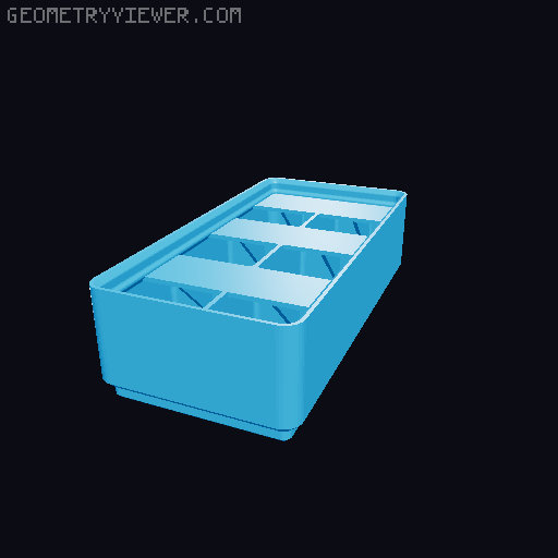 Gridfinity Ultra Light Bins - Divider Label Edition 3D model thumbnail