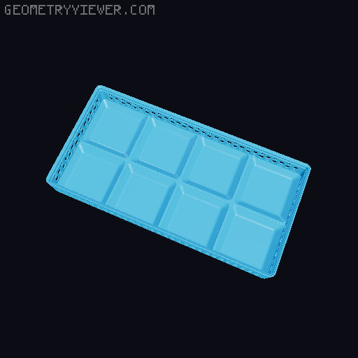 Gridfinity Hex Bins Light (rotated grid) all sizes 3D model thumbnail