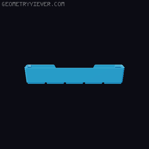 Gridfinity wall cutout collection 3D model thumbnail