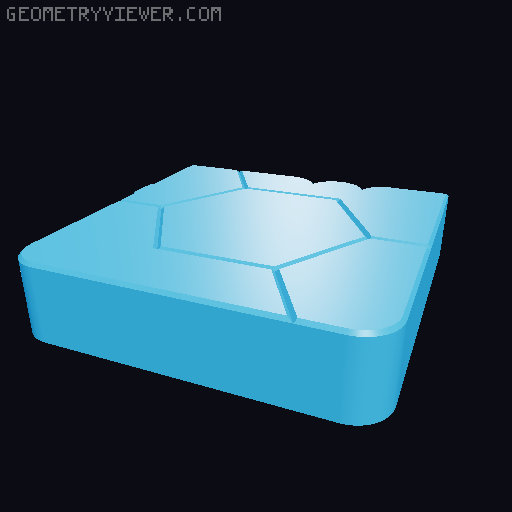 HexiBox Series:  Dayton TCP115-4 7th Order Bandpass Subwoofer 3D model thumbnail
