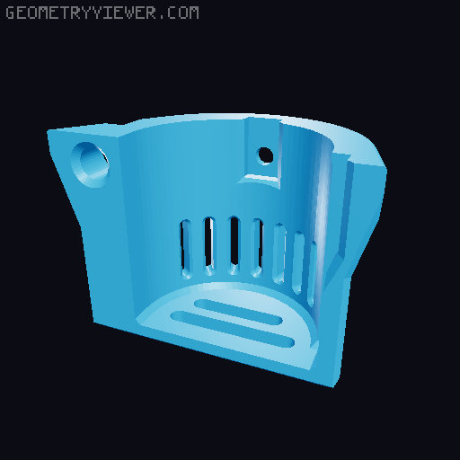 Protean 370 motor compatable flywheel cage 3D model thumbnail