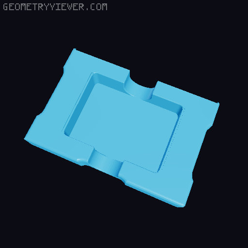 Photo Caddy Board Game Inserts 3D model thumbnail