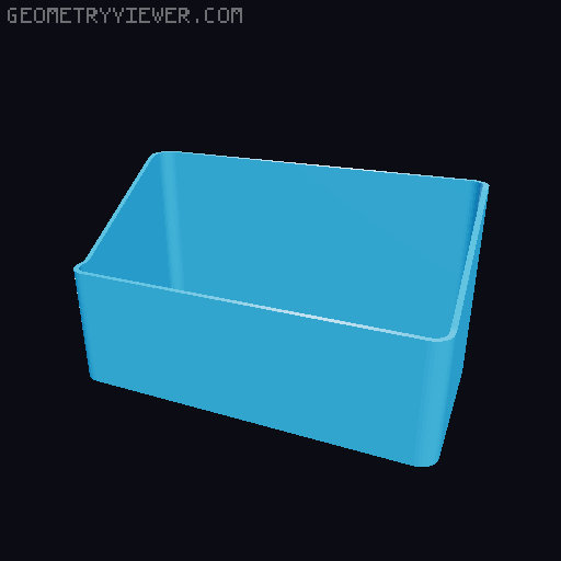 Bin for Ikea skadis - 564 models - hooks need support 3D model thumbnail