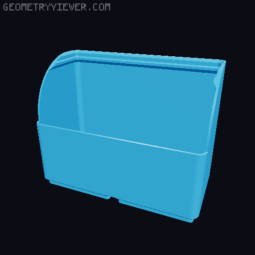 Gridfinity rouded bins collection all sizes 3D model thumbnail