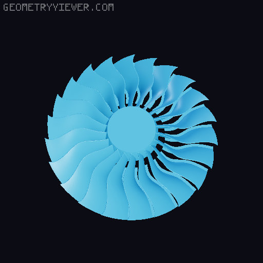 Jet engine extruder indicator 3D model thumbnail