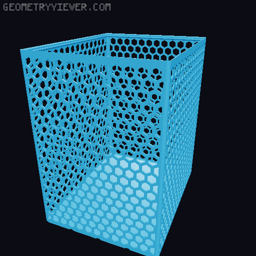 Gridfinity Hex Bins all sizes 3D model thumbnail