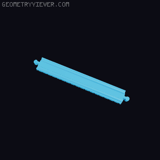 Wooden railway bridge system for Fischertechnik 3D model thumbnail