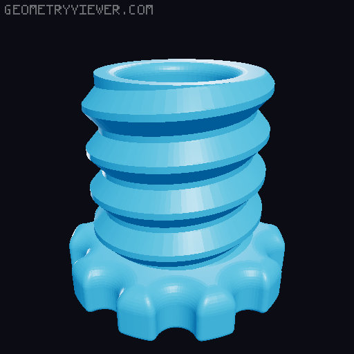 Cabinet Leveling Foot - Small 3D model thumbnail
