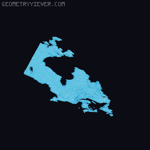 Topographic World Map 3D model thumbnail