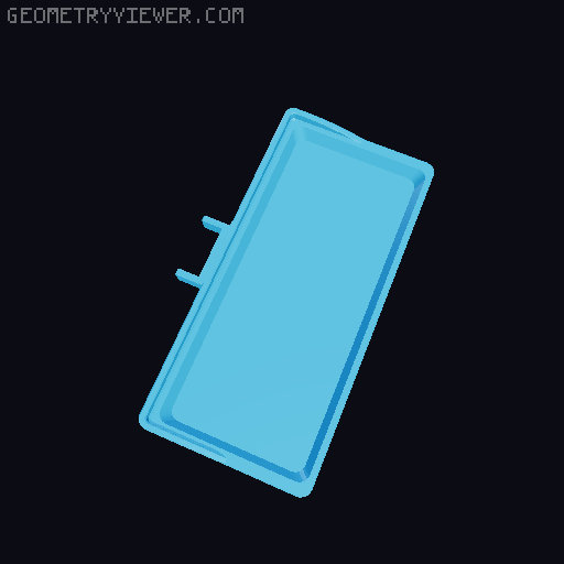 Glasses Holder Wall Mount Remix (with 2 or 3 tray variant) 3D model thumbnail