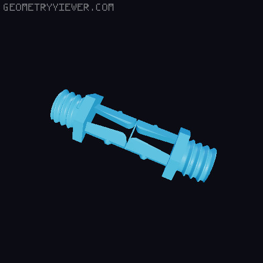TrackTwist Holders - Split Print 3D model thumbnail