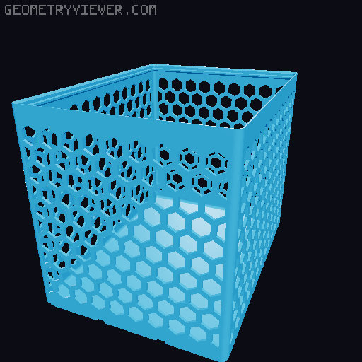 Gridfinity Hex Bins all sizes 3D model thumbnail