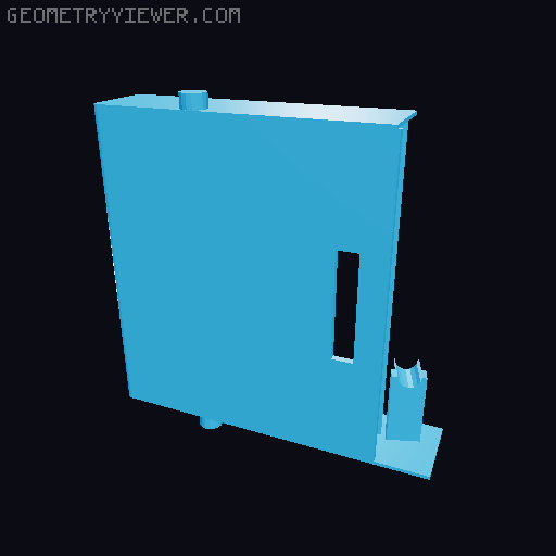 Pen Dispenser and Card Holder 3D model thumbnail