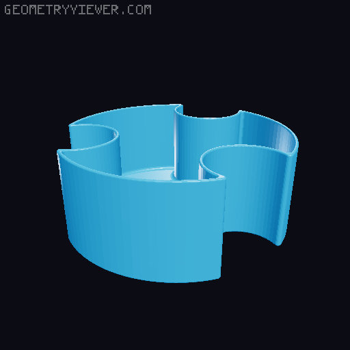 Pistachio/Peanut Bowl 3x hole 3D model thumbnail
