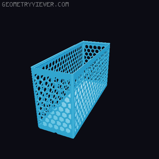 Gridfinity Hex Bins all sizes 3D model thumbnail