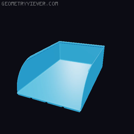 Gridfinity rouded bins collection all sizes 3D model thumbnail