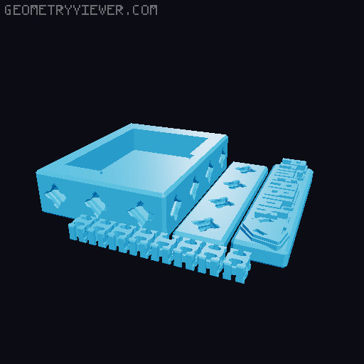 Macro Keyboard - Electroblok Project - PrintABlok 3D model thumbnail