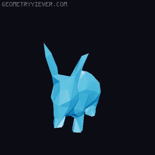 Low Poly Bunny (Easter) 3D model thumbnail