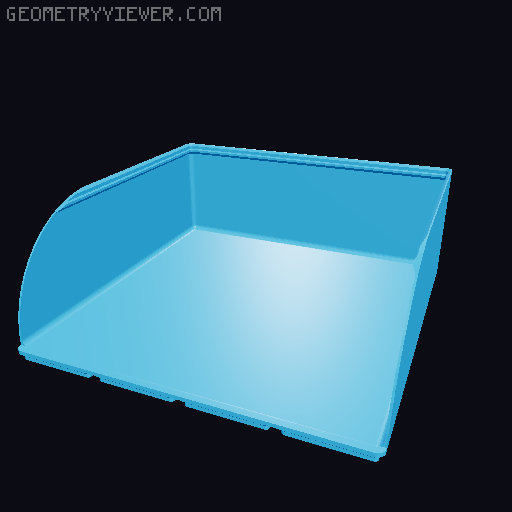 Gridfinity rouded bins collection all sizes 3D model thumbnail