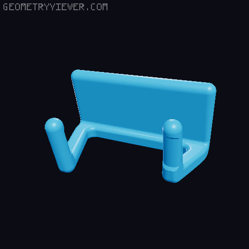 Kitchen Utensil holder with anti-slide-off grooves 3D model thumbnail