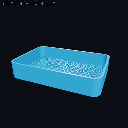 Bin for Ikea skadis - 564 models - hooks need support 3D model thumbnail