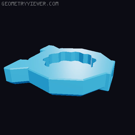 MtG Life Counter - Arrows on Top 3D model thumbnail