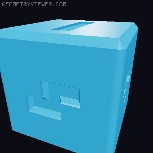 Chamfered rocker, cradle and die for STOLI 3D model thumbnail