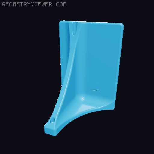 Wall mount bridge and step for cats 3D model thumbnail