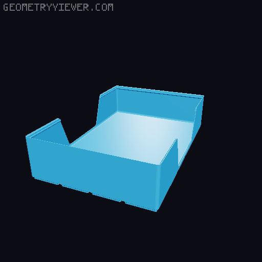 Gridfinity wall cutout collection 3D model thumbnail
