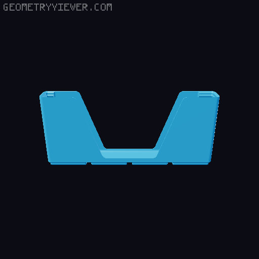 Gridfinity wall cutout collection 3D model thumbnail